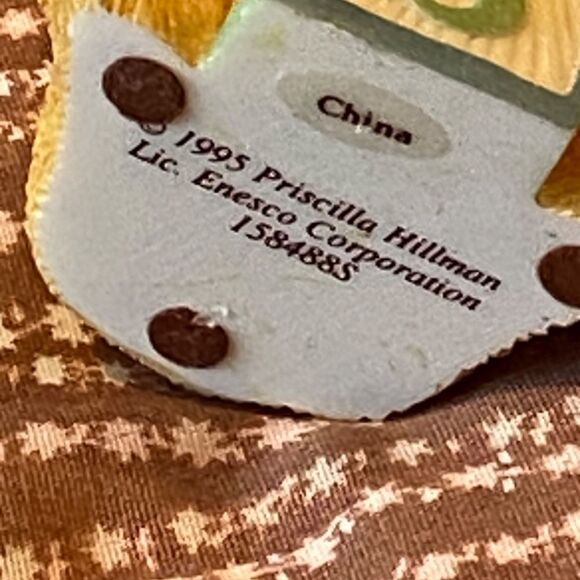 Vintage 1995 Priscilla Hillman S Alphabet Bear Cherished Teddies - Picture 3 of 4